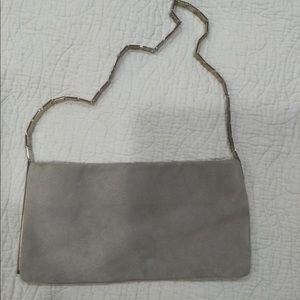 Lanvin Gray Suede Evening bag